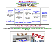 Tablet Screenshot of bestlvfurniture.com